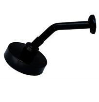 Ducha Chuveiro Frio Braço Curto 90mm Banho Preto Valeplast
