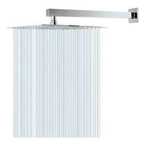 Ducha Chuveiro grande quadrada slim 30x30 metal cromado com braço Ducha Chuveiro grande quadrada slim 30x30 metal cromado com braço