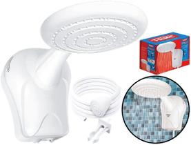 Ducha Chuveiro GranDucha Parede Jato Forte Com Pressurizador Multitemperaturas Branco Fame Ducha Chuveiro GranDucha Parede Jato Forte Com Pressurizador Multitemperaturas Branco Fame
