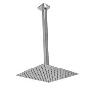 Ducha Chuveiro Inox 25 Cm 304 Quadrado com Braço de Teto 40 Cm