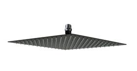 Ducha Chuveiro Inox 304 30x30 cm Preto Fosco com Niple de Teto