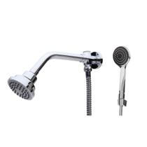 Ducha Chuveiro Inteligente Cromada C/ Desviador E Duchinha Manual Aquecedor Solar E Gas