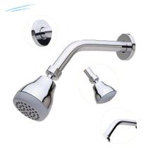 Ducha Chuveiro Pop Com Articulador Braço Em Metal Aquecedor Solar E Gás