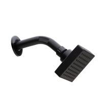 Ducha Chuveiro Quadrada Black Flatt Luxo Aquecedor Solar E Gas - Lusaflex