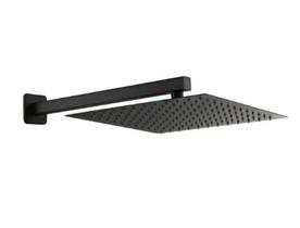 Ducha Chuveiro Quadrada Inox 30x30 Cor Preto