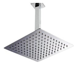 Ducha Chuveiro Quadrada Metal Inox 20x20cm Com Braço de Teto Quadrado 20cm 7740 Ducha Chuveiro Quadrada Metal Inox 20x20cm Com Braço de Teto Quadrado 20cm 7740