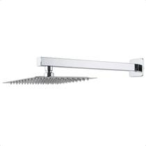 Ducha Chuveiro Quadrado 30x30 cm Aço Inox Para Aquecedor Solar ou a Gás Luxo Banheiro Piscina Ducha Chuveiro Quadrado 30x30 cm Aço Inox Para Aquecedor Solar ou a Gás Luxo Banheiro Piscina
