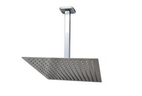 Ducha Chuveiro Quadrado em Inox 304 Slim 30x30 cm Com Braço de Teto Cromado Ducha Chuveiro Quadrado em Inox 304 Slim 30x30 cm Com Braço de Teto Cromado