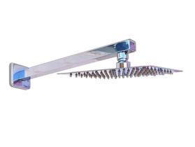 Ducha/ Chuveiro Slim 20cm em Inox 304 com Braço Quadrado