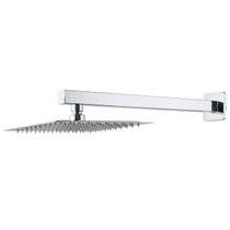 Ducha Chuveiro Slim 20x20 Cm Inox + Braco 40cm Tik De Casa Ducha Chuveiro Slim 20x20 Cm Inox + Braco 40cm Tik De Casa