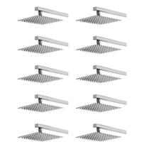 Ducha Chuveiro Slim 20x20 Kit 10 Unidades Suporte Parede Banheiro Area Externa Quintal Piscina Ducha Chuveiro Slim 20x20 Kit 10 Unidades Suporte Parede Banheiro Area Externa Quintal Piscina