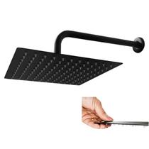 Ducha Chuveiro Slim 20x20 Quadrado Suporte Parede Banheiro Banho Area Externa Piscina Jardim Ducha Chuveiro Slim 20x20 Quadrado Suporte Parede Banheiro Banho Area Externa Piscina Jardim