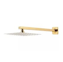Ducha Chuveiro Slim Prizi Quadrado 20x20cm Inox Dourado Ducha Chuveiro Slim Prizi Quadrado 20x20cm Inox Dourado
