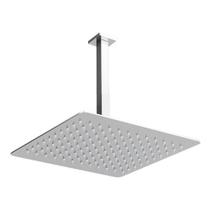 Ducha Chuveiro Slim Quadrado Metal 20x20cm Com Braço De Teto Ducha Chuveiro Slim Quadrado Metal 20x20cm Com Braço De Teto