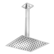 Ducha Chuveiro Slim Quadrado Metal 30x30cm Com Braço De Teto Ducha Chuveiro Slim Quadrado Metal 30x30cm Com Braço De Teto