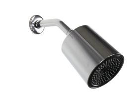 Ducha Chuveiro Thick ABS Redondo Cromado com Cano de Parede