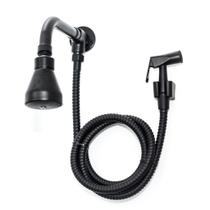Ducha Com Desviador Em Metal Black