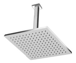 Ducha Cromada 25cm. Slim Quadrada Em Inox Para Teto