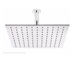 Ducha Cromada 25cm. Slim Quadrada Em Inox Para Teto