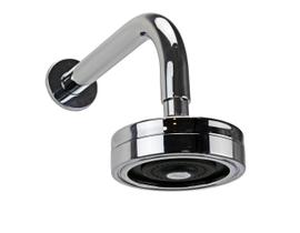 Ducha Cromada Auto-Limpante c/ Braço Parede Redondo
