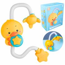 Ducha De Banho Patinho Bebê Ventosa Para Banheira Chuveirinho Infantil Brincar No Banho