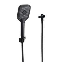 Ducha de Mão ABS Preto c/ Trava e Desviador Redondo