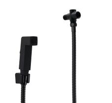 Ducha de Mão ABS Preto com Mangueira 180 cm e Desviador