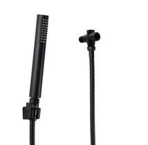 Ducha de Mão Bastão ABS Preto com Mangueira 180 cm e Desviador