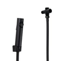 Ducha de Mão Preto em ABS com Mangueira 180 cm e Desviador