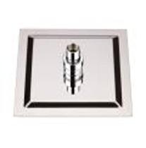 Ducha De Teto Inox Ss304 Slim 20X20 Com Braço Quadrado