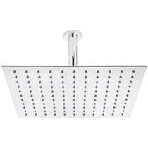 Ducha de Teto Quadrada 25x25 Inox SUS304 25cm Borda Fina com Braço - Máxima Metais