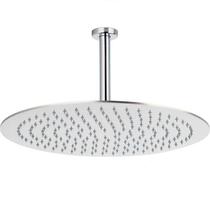 Ducha de Teto Redonda 40x40 Inox 40cm com Braço - Máxima Metais Ducha de Teto Redonda 40x40 Inox 40cm com Braço - Máxima Metais
