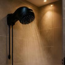 Ducha Elétrica Sintex Top Banho Black Piano 7000W 220V 4 Temperaturas Potente Moderna Água Quente