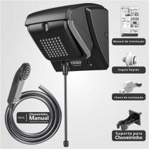 Ducha Eletronica Compacta Black - 5400w X 127v - Fame Ducha Eletronica Compacta Black - 5400w X 127v - Fame