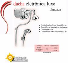 Ducha Eletrônica Luxo Blindada Cardal 7800w 220v