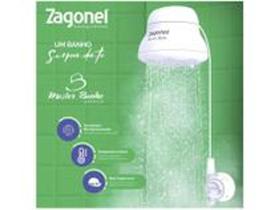 Ducha eletrônica zagonel master 7.500w 220v - branca temperatura gradual com chuveirinho Ducha eletrônica zagonel master 7.500w 220v - branca temperatura gradual com chuveirinho