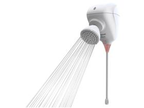 Ducha Eletrônica Zagonel Move 5500W Circular - Angular Branca Temperatura Gradual com Chuveirinho