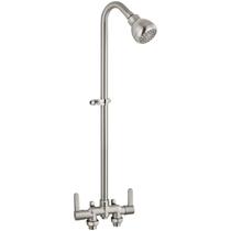 Ducha Externa Aolemi 79 cm 2 Manoplas Níquel Escovado Ducha Externa Aolemi 79 cm 2 Manoplas Níquel Escovado