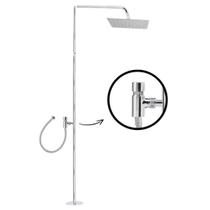 Ducha Externa Beluga Inox Quadrada - Acionamento Automático Ducha Externa Beluga Inox Quadrada - Acionamento Automático