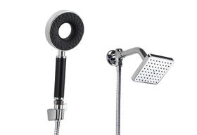 Ducha Flatt 10 cm em ABS c/ Chuveirinho Manual 3 Jatos