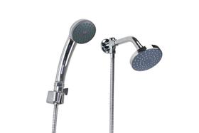 Ducha Flatt ABS 10x10 cm c/ Chuveirinho Manual c/ Trava