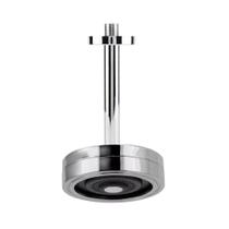 Ducha Flatt Autolimpante Cromada C/ Cano De Teto 15 Cm