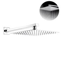 Ducha Fria Área Externa Piscina Jardim Aço Inox Quadrada 20 Cor Cromado