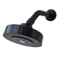 Ducha Fria Chuveiro Externo 120mm Articulável Piscina Preto