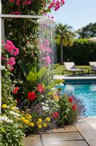 Ducha Fria Chuveiro Piscina Banheiro Abs Branco 170mm Grande