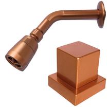 Ducha Fria Piscina + Acabamento Volante ABS Base Deca Rosê