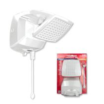 Ducha Futura Eletrônica Lorenzetti 5500W ou 6800W Resistência Blindada Controle Gradual Temperatura Haste 20 cm Espalhador Grande Banho Quente
