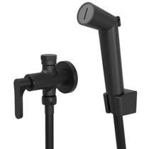 Ducha hig. c/deriv.cx.acoplada tunis black matte 1745 bk262