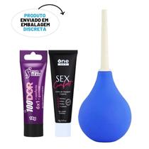 Ducha Higiênica 160 ml 100dor Lubrificante Anal Sex Comfort Creme Dessensibilizante Anal
