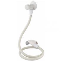 Ducha Higiênica ABS C50 1739 1/4 Volta 1/2 DN15 Branca Pop Flexível PVC